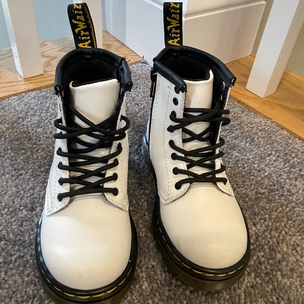 Dr. Martens 1460 8-Eye Boot - Toddler size 8 - White